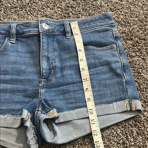 American Eagle Hi Rise Shortie denim shorts size 6 - Picture 4 of 10